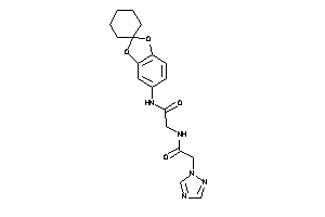 N-spiro[1,3-benzodioxole-2,1'-cyclohexane]-5-yl-2-[[2-(1,2,4-triazol-1-yl)acetyl]amino]acetamide