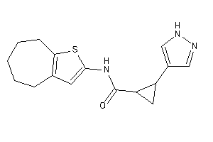 2-(1H-pyrazol-4-yl)-N-(5,6,7,8-tetrahydro-4H-cyclohepta[b]thiophen-2-yl)cyclopropanecarboxamide