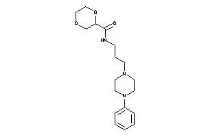 N-[3-(4-phenylpiperazino)propyl]-1,4-dioxane-2-carboxamide