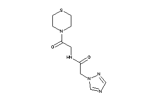 N-(2-keto-2-thiomorpholino-ethyl)-2-(1,2,4-triazol-1-yl)acetamide