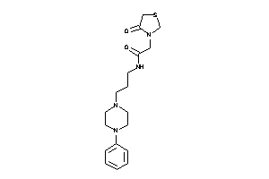 2-(4-ketothiazolidin-3-yl)-N-[3-(4-phenylpiperazino)propyl]acetamide