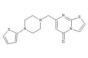 Image of 7-[[4-(2-thienyl)piperazino]methyl]thiazolo[3,2-a]pyrimidin-5-one