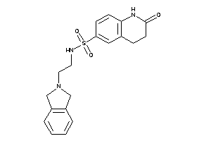 N-(2-isoindolin-2-ylethyl)-2-keto-3,4-dihydro-1H-quinoline-6-sulfonamide