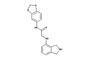 N-(1,3-benzodioxol-5-yl)-2-(isoindolin-4-ylamino)acetamide