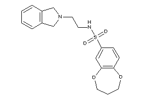 N-(2-isoindolin-2-ylethyl)-3,4-dihydro-2H-1,5-benzodioxepine-7-sulfonamide