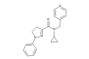 N-cyclopropyl-1-phenyl-N-(4-pyridylmethyl)-2-pyrazoline-3-carboxamide