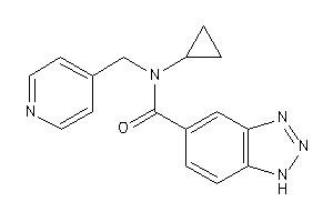 N-cyclopropyl-N-(4-pyridylmethyl)-1H-benzotriazole-5-carboxamide