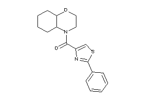 2,3,4a,5,6,7,8,8a-octahydrobenzo[b][1,4]oxazin-4-yl-(2-phenylthiazol-4-yl)methanone