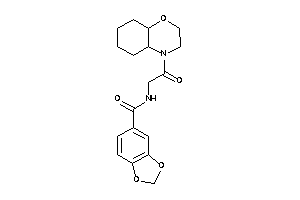 N-[2-(2,3,4a,5,6,7,8,8a-octahydrobenzo[b][1,4]oxazin-4-yl)-2-keto-ethyl]-piperonylamide