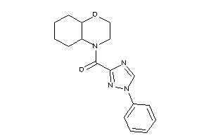 2,3,4a,5,6,7,8,8a-octahydrobenzo[b][1,4]oxazin-4-yl-(1-phenyl-1,2,4-triazol-3-yl)methanone