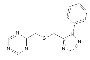 2-[[(1-phenyltetrazol-5-yl)methylthio]methyl]-s-triazine