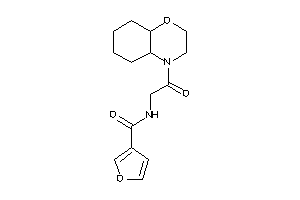 N-[2-(2,3,4a,5,6,7,8,8a-octahydrobenzo[b][1,4]oxazin-4-yl)-2-keto-ethyl]-3-furamide