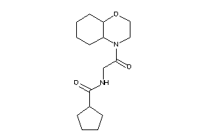 N-[2-(2,3,4a,5,6,7,8,8a-octahydrobenzo[b][1,4]oxazin-4-yl)-2-keto-ethyl]cyclopentanecarboxamide