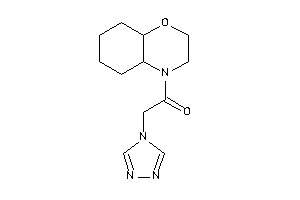 1-(2,3,4a,5,6,7,8,8a-octahydrobenzo[b][1,4]oxazin-4-yl)-2-(1,2,4-triazol-4-yl)ethanone