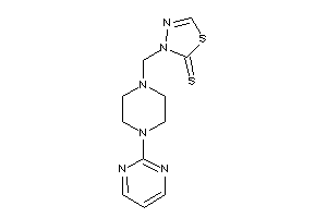 3-[[4-(2-pyrimidyl)piperazino]methyl]-1,3,4-thiadiazole-2-thione