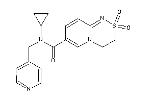 N-cyclopropyl-2,2-diketo-N-(4-pyridylmethyl)-3,4-dihydropyrido[2,1-c][1,2,4]thiadiazine-7-carboxamide