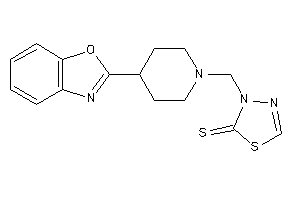 3-[[4-(1,3-benzoxazol-2-yl)piperidino]methyl]-1,3,4-thiadiazole-2-thione