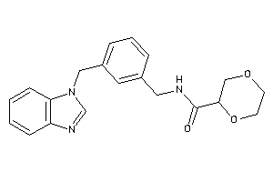 N-[3-(benzimidazol-1-ylmethyl)benzyl]-1,4-dioxane-2-carboxamide