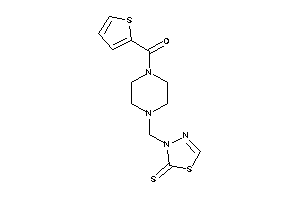 2-thienyl-[4-[(2-thioxo-1,3,4-thiadiazol-3-yl)methyl]piperazino]methanone