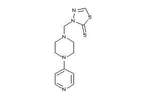 3-[[4-(4-pyridyl)piperazino]methyl]-1,3,4-thiadiazole-2-thione