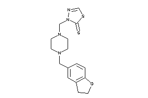 3-[[4-(coumaran-5-ylmethyl)piperazino]methyl]-1,3,4-thiadiazole-2-thione