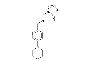 3-[[(4-piperidinobenzyl)amino]methyl]-1,3,4-thiadiazole-2-thione