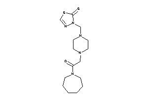 1-(azepan-1-yl)-2-[4-[(2-thioxo-1,3,4-thiadiazol-3-yl)methyl]piperazino]ethanone