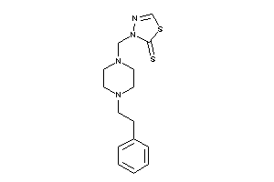 3-[(4-phenethylpiperazino)methyl]-1,3,4-thiadiazole-2-thione