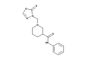 N-phenyl-1-[(2-thioxo-1,3,4-thiadiazol-3-yl)methyl]nipecotamide