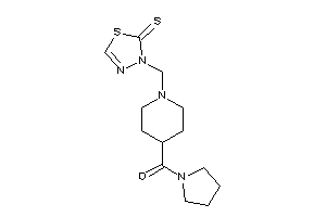 Pyrrolidino-[1-[(2-thioxo-1,3,4-thiadiazol-3-yl)methyl]-4-piperidyl]methanone