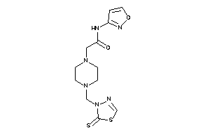 N-isoxazol-3-yl-2-[4-[(2-thioxo-1,3,4-thiadiazol-3-yl)methyl]piperazino]acetamide