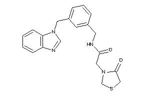 N-[3-(benzimidazol-1-ylmethyl)benzyl]-2-(4-ketothiazolidin-3-yl)acetamide