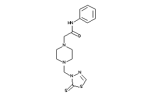 N-phenyl-2-[4-[(2-thioxo-1,3,4-thiadiazol-3-yl)methyl]piperazino]acetamide