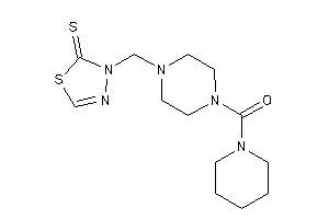 Piperidino-[4-[(2-thioxo-1,3,4-thiadiazol-3-yl)methyl]piperazino]methanone