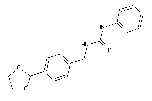 1-[4-(1,3-dioxolan-2-yl)benzyl]-3-phenyl-urea