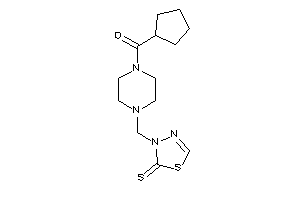 Cyclopentyl-[4-[(2-thioxo-1,3,4-thiadiazol-3-yl)methyl]piperazino]methanone