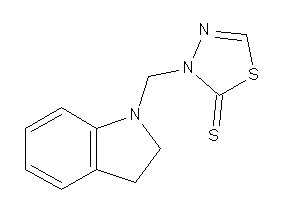 3-(indolin-1-ylmethyl)-1,3,4-thiadiazole-2-thione