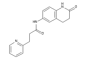 Image of N-(2-keto-3,4-dihydro-1H-quinolin-6-yl)-3-(2-pyridyl)propionamide