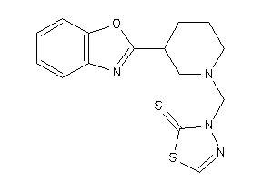 3-[[3-(1,3-benzoxazol-2-yl)piperidino]methyl]-1,3,4-thiadiazole-2-thione