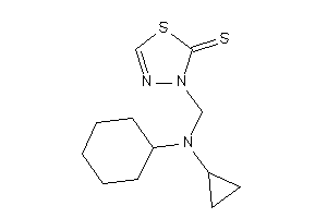 3-[[cyclohexyl(cyclopropyl)amino]methyl]-1,3,4-thiadiazole-2-thione