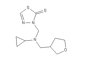 3-[[cyclopropyl(tetrahydrofuran-3-ylmethyl)amino]methyl]-1,3,4-thiadiazole-2-thione