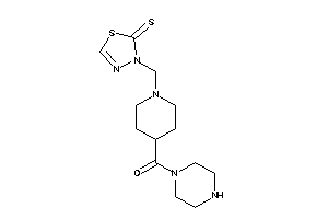 Piperazino-[1-[(2-thioxo-1,3,4-thiadiazol-3-yl)methyl]-4-piperidyl]methanone