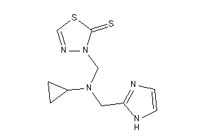 3-[[cyclopropyl(1H-imidazol-2-ylmethyl)amino]methyl]-1,3,4-thiadiazole-2-thione