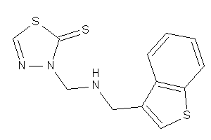 3-[(benzothiophen-3-ylmethylamino)methyl]-1,3,4-thiadiazole-2-thione