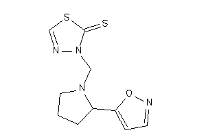 3-[(2-isoxazol-5-ylpyrrolidino)methyl]-1,3,4-thiadiazole-2-thione