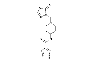 N-[1-[(2-thioxo-1,3,4-thiadiazol-3-yl)methyl]-4-piperidyl]-1H-pyrazole-4-carboxamide