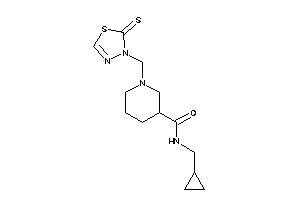 N-(cyclopropylmethyl)-1-[(2-thioxo-1,3,4-thiadiazol-3-yl)methyl]nipecotamide