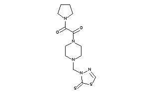 1-pyrrolidino-2-[4-[(2-thioxo-1,3,4-thiadiazol-3-yl)methyl]piperazino]ethane-1,2-dione