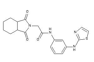 2-(1,3-diketo-3a,4,5,6,7,7a-hexahydroisoindol-2-yl)-N-[3-(thiazol-2-ylamino)phenyl]acetamide