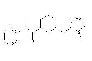 N-(2-pyridyl)-1-[(2-thioxo-1,3,4-thiadiazol-3-yl)methyl]nipecotamide